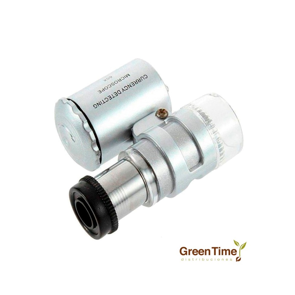 MICROSCOPIO MINI 60X CON LUZ LED