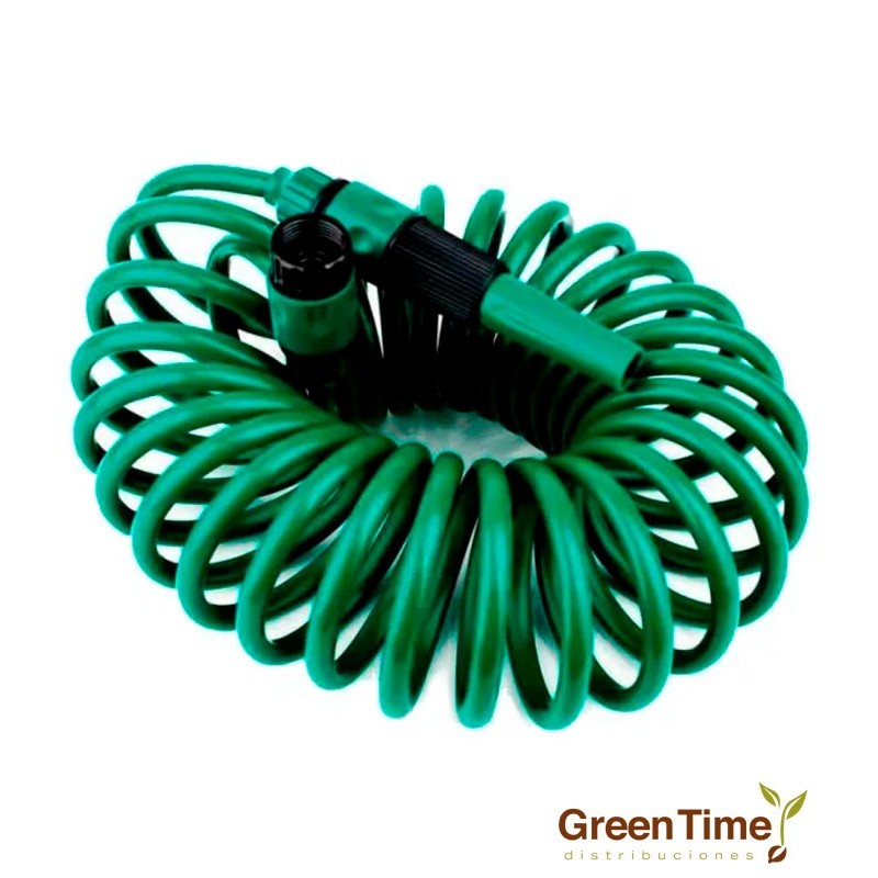 MANGUERA ESPIRAL FLEXIBLE 7,5 M (LANZA RIEGO EXTENSIBLE)