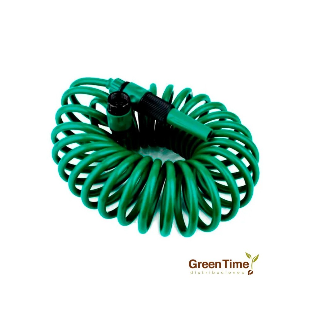 MANGUERA ESPIRAL FLEXIBLE 7,5 M (LANZA RIEGO EXTENSIBLE)