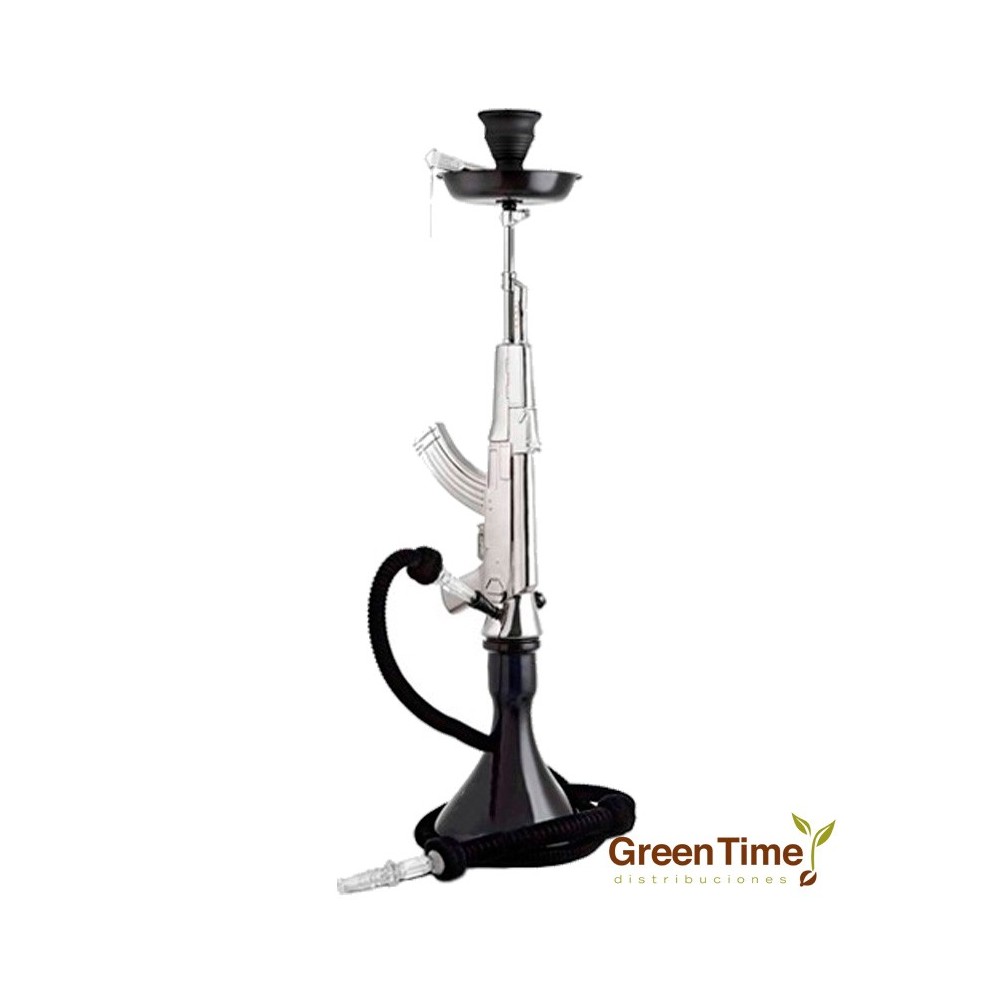 Cachimba M16 Plata 95cm 1 Salida