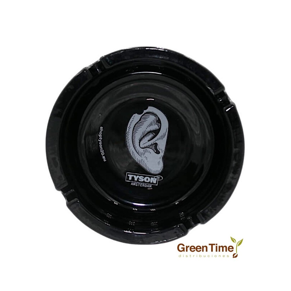 Cenicero Cristal Negro Mike Bite