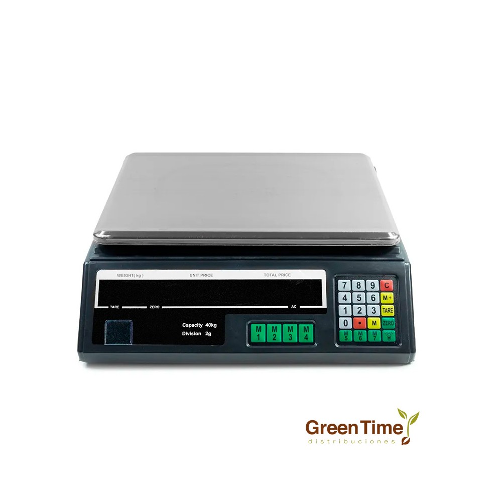 Báscula Digital Comercial 40KGx2G | Green Time