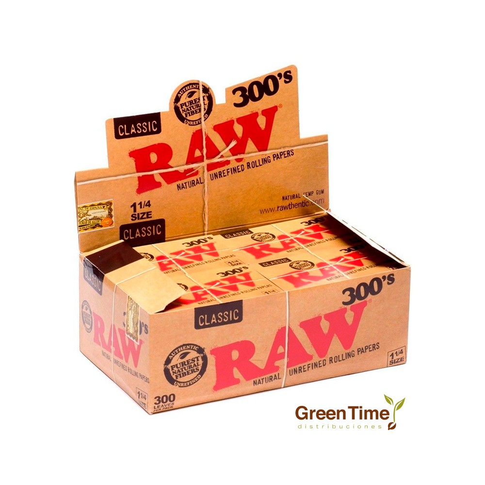 Papel Raw 300's 20U | Green Time