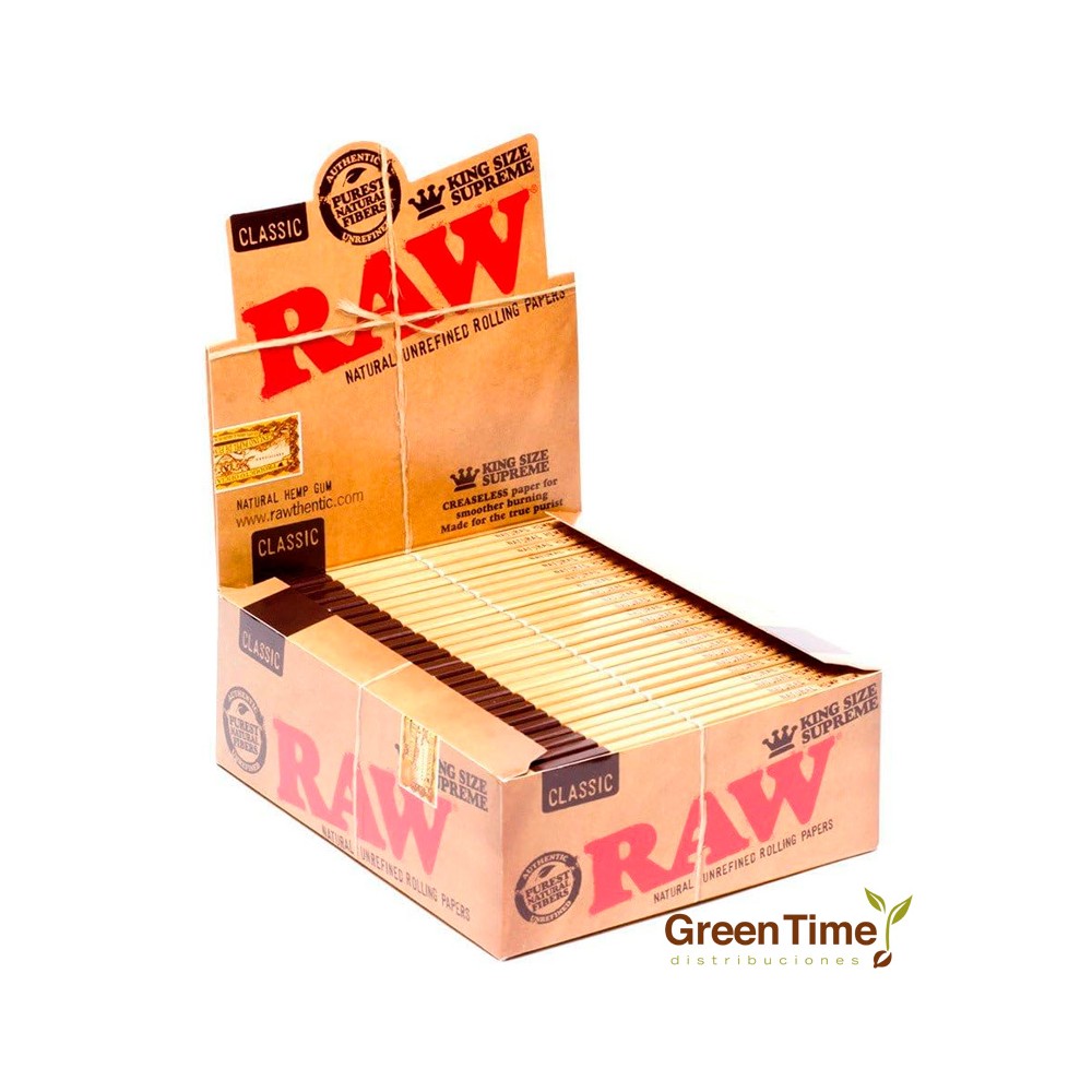 Papel Raw King Size Supreme 24U | Green Time