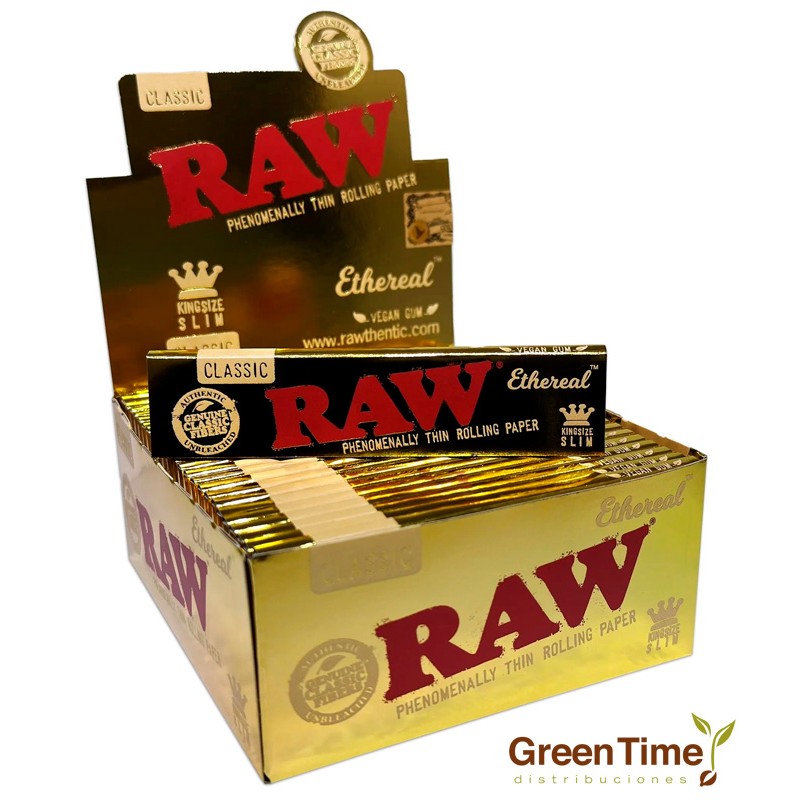 Papel Raw Ethereal KS Slim 50U | Green Time