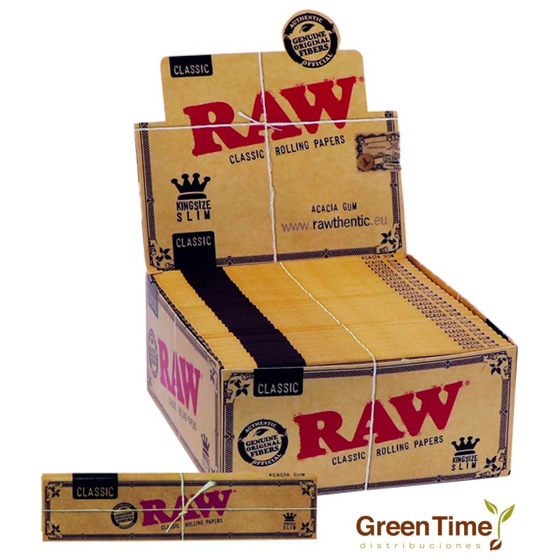 Papel Raw KS Slim 50L | Green Time