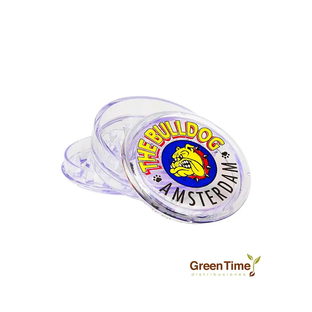 Grinder Acrílico Transparente The Bulldog 60MM | Green Time Distribuciones