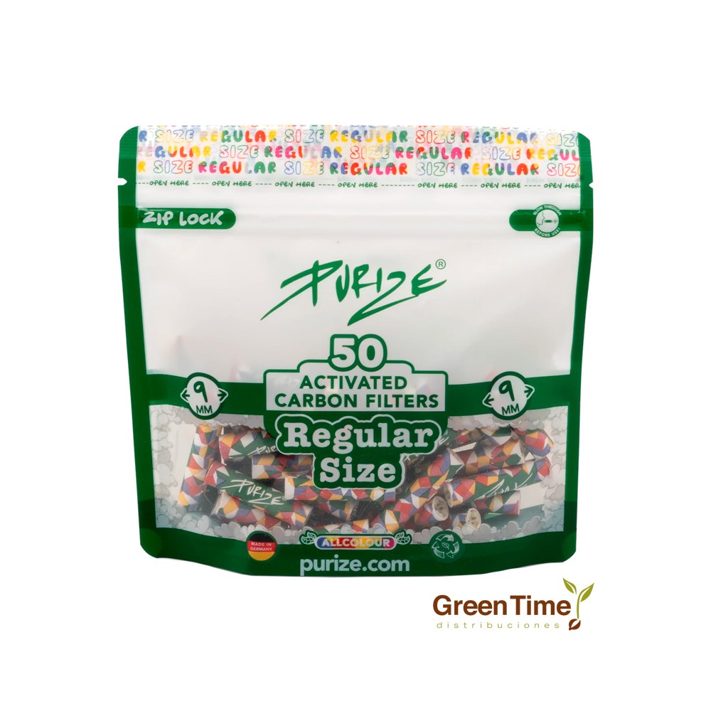 Filtros Purize Regular Multicolor 50U | Green Time Distribuciones