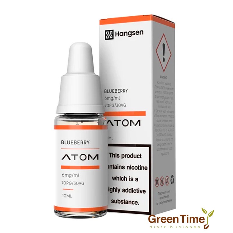 Líquidos Vaper Hangsen Atom 12MG Nicotina | Green Time Distribuciones