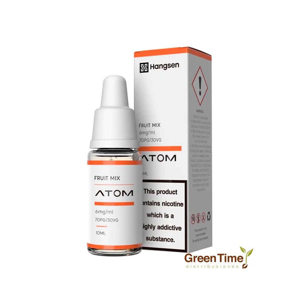 Líquidos Vaper Hangsen Atom 12MG Nicotina | Green Time Distribuciones